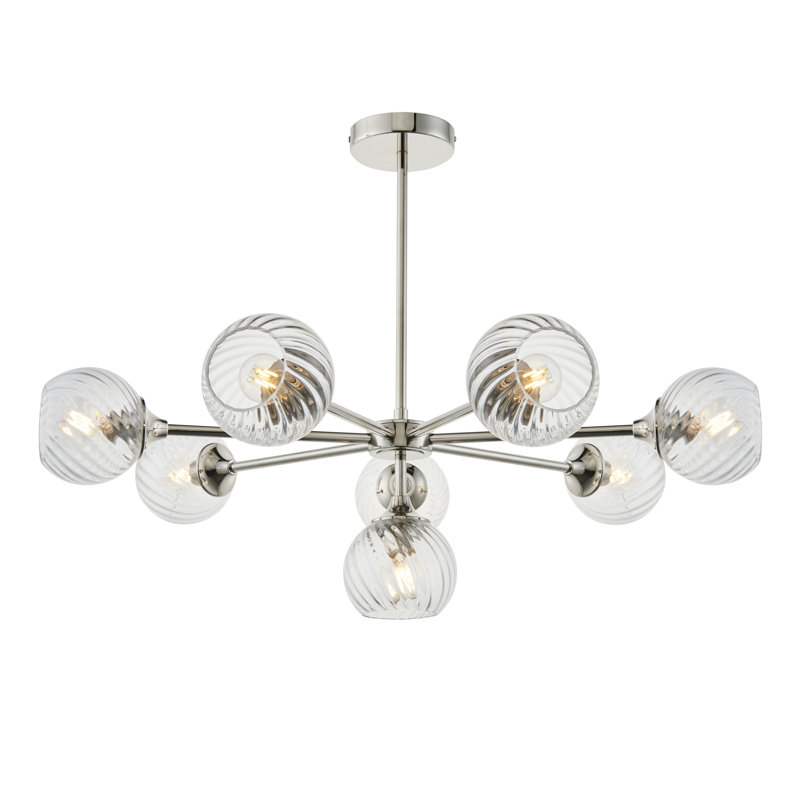 Londino 8 - Light Sputnik Chandelier, Bright Nickel