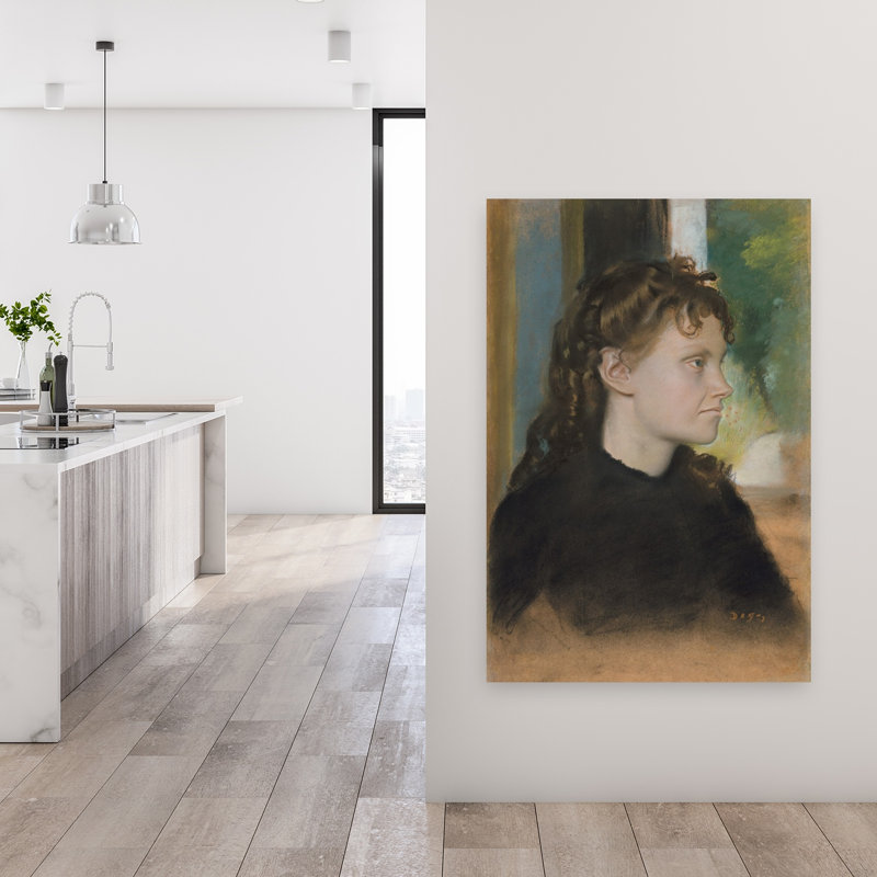 Madame Théodore Gobillard, 1869, portrait abstrait impressionniste contemporain, estampe murale, H 48 po x l 32 po