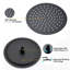Matte Black 10" Shower Head Pair: Rain And Handheld, Brass For A Comfortable Bathroom Showering Experience An Enjoyable Bath-125221903