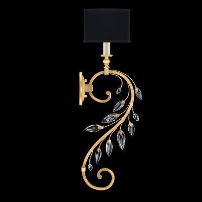 Crystal Laurel 1 - Light Armed Sconce