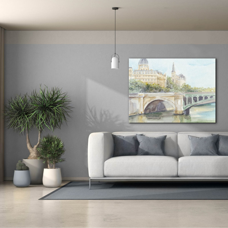  «French Bridge Study 4» par Ethan Harper, art mural sur toile, 54 po x 40 po