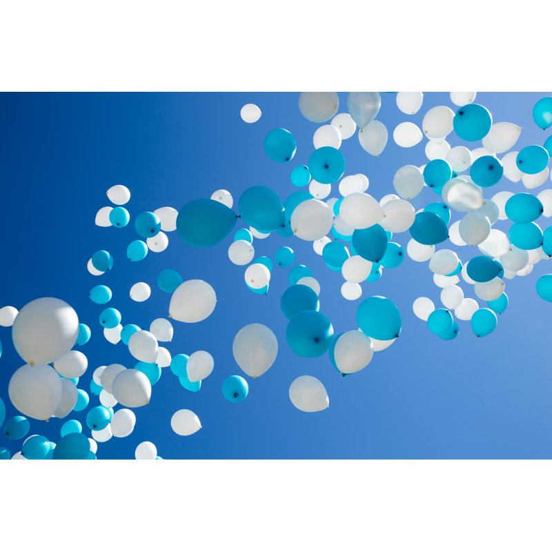 Balloons in the Sky 1 Piece Wrapped Canvas Wall Art, 81cm H x 122cm W x 3.8cm D