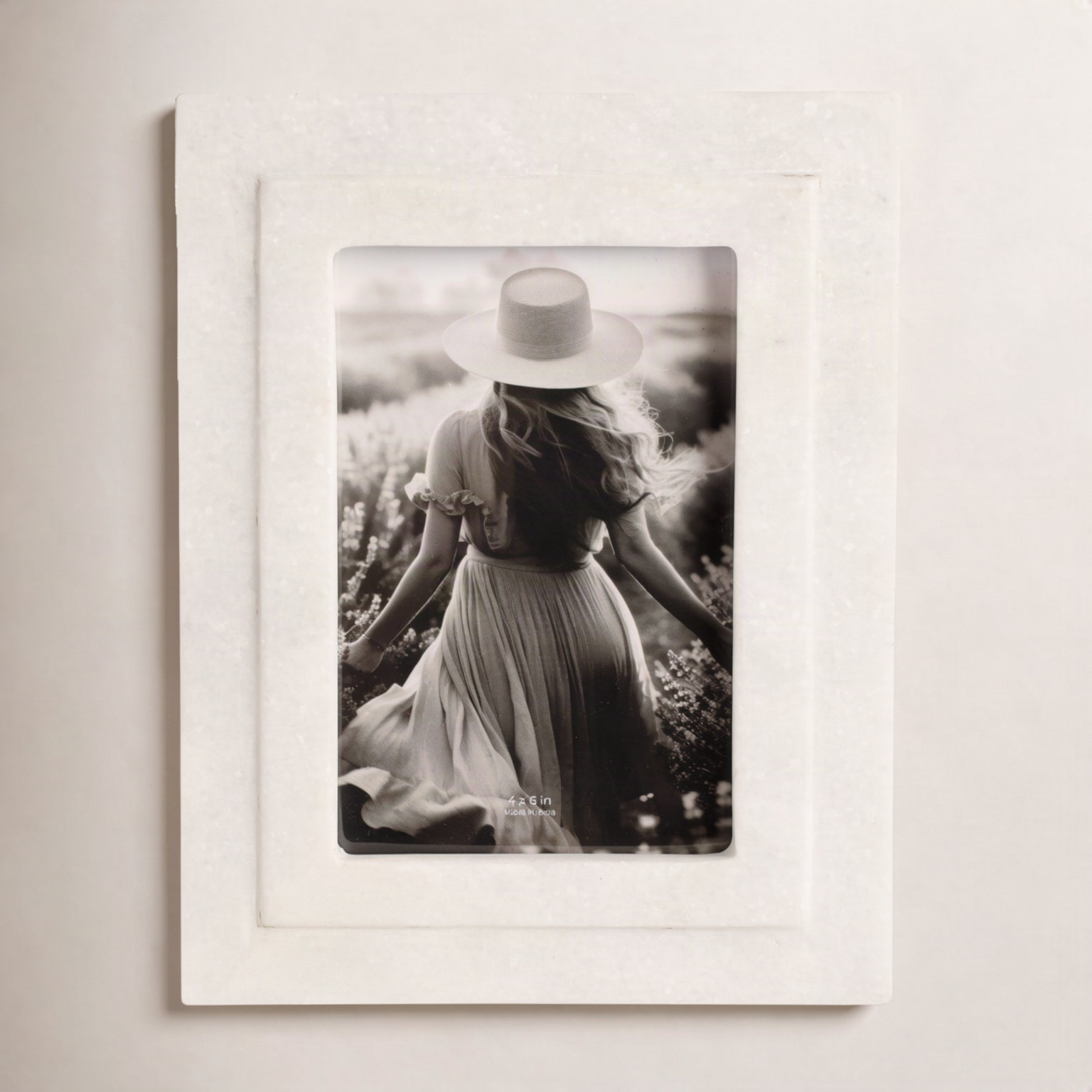 Marble Border Picture Frame, 4" W x 6" H