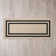 Double Border Machine Tufted Performance Dark Gray/White Rug