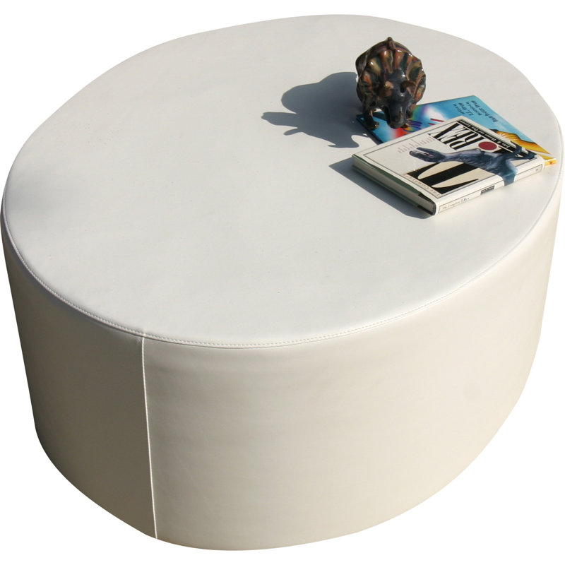 Dots Outdoor Ottoman, Chill White