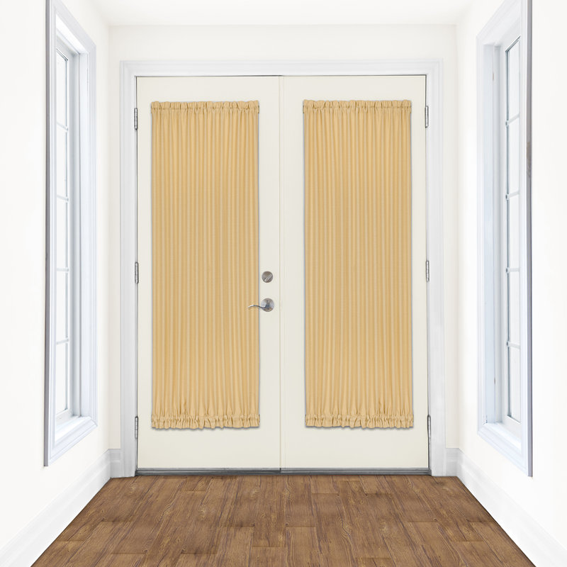 Panneau de rideau simple Lamesa, Brun clair, L 54 po x L 72 po