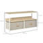 TV Stand Cabinet With 2 Foldable Drawers-894849583