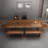 Nut-brown Rectangular Solid Wood desk-964761094