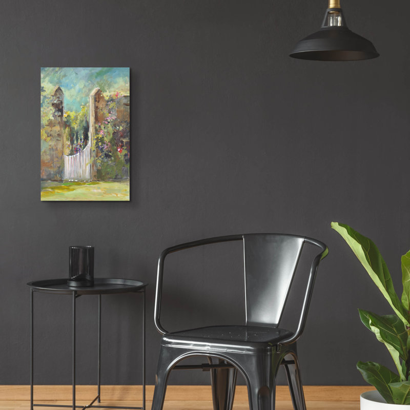 Art mural en verre épique «Garden Door» par Jadei, 16 po x 24 po, H 24 po x l 16 po