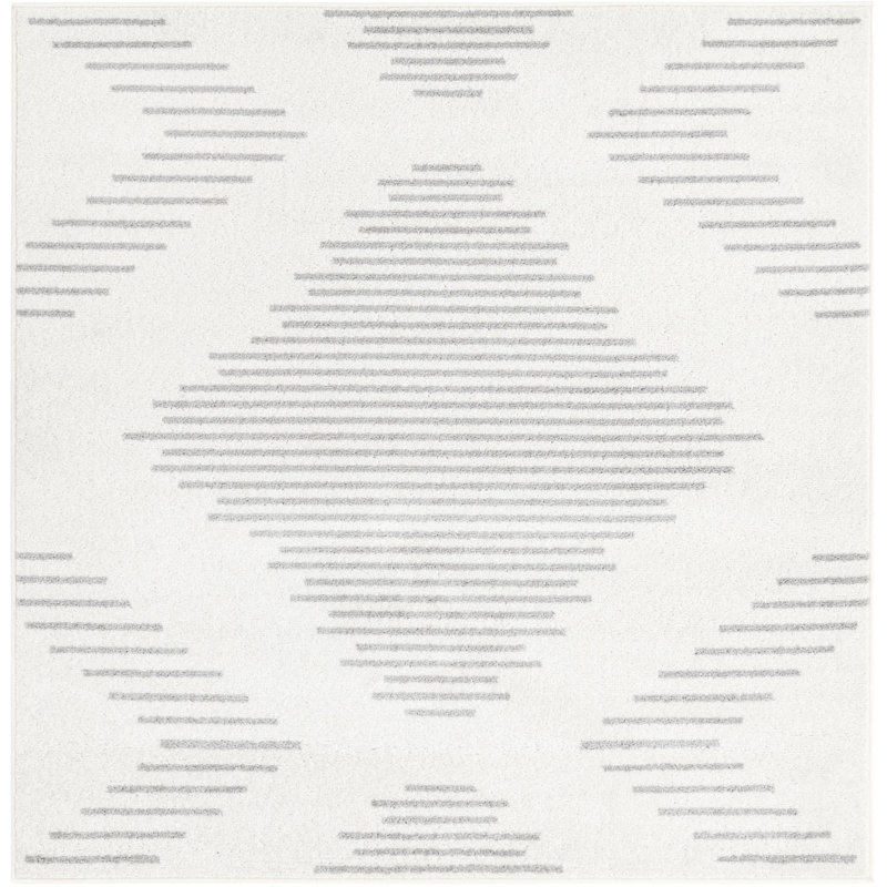 Laidy Striped Indoor Rug, Square 5'3"
