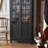 Black Solid + Manufactured Wood + Glass Display Cases