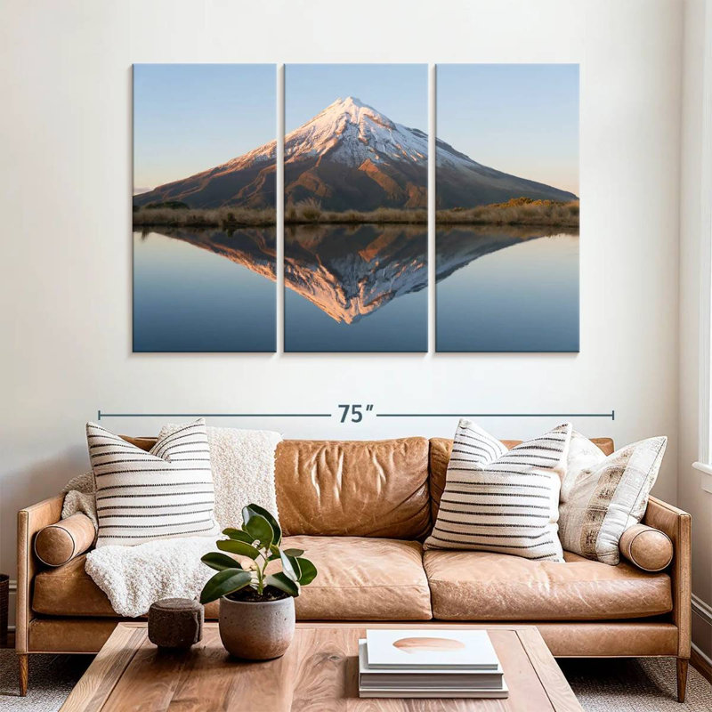Alvord Taranaki Mountain Sunset, 42" H x 65" W