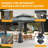 12 Ft. W x 12 Ft. D Galvanized Steel Patio Gazebo with Double Roof-108077743