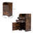 Pathard 2 Drawer Storage Drawer with Locking Wheels