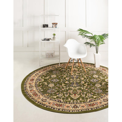 Hanan Floral Green Area Rug
