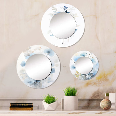 Ensemble de 3 miroirs en aluminium Brusly