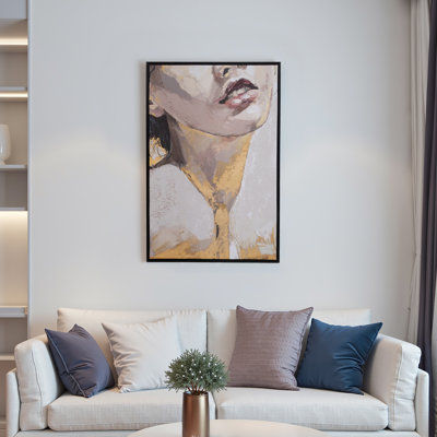 32x48 Framed Gold Leaf Portrait
