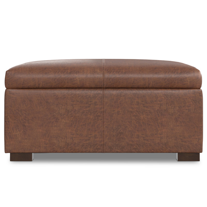 Repose-pieds de table basse avec rangement caché Gabgie, Brun