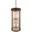 Luminaire suspendu cylindrique unique à 8 lumières Villa