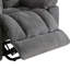 Fauteuil de massage inclinable électrique et chauffant en chenille l 41,3 po avec port USB et porte-gobelets-1503309845