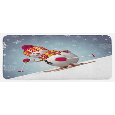 Tapis de cuisine bonhomme de neige