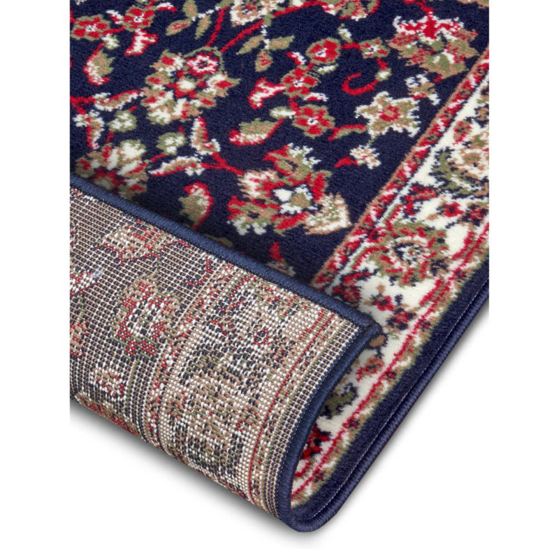 Flatweave Navy Rug, Runner 80 x 450cm