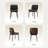 PU Leather Upholstered Dining Chair With Metal Legs-1542580954