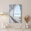 Art mural blanc sur toile turquoise et voiliers-133523016