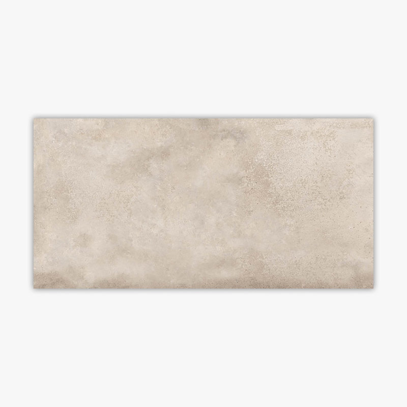 24" x 48" Porcelain Concrete Look Tile, Beige
