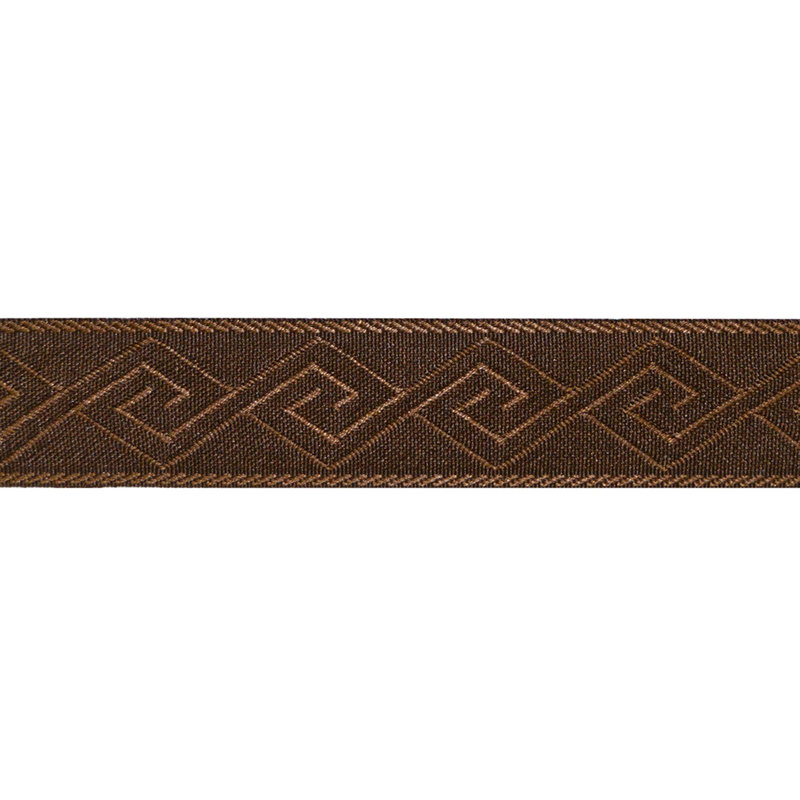 Tissu géométrique alga, Chocolat