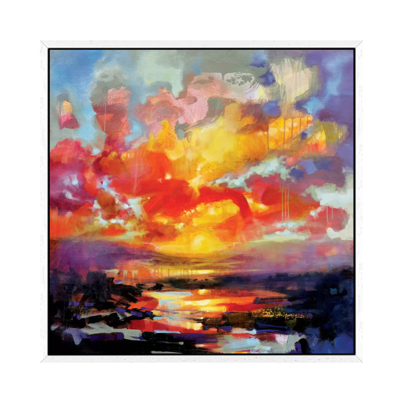 Emerging by Scott Naismith - Painting on Canvas, 93.98 cm H x 93.98 cm W, White Framed