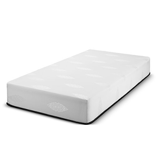 Gel-Infused Memory Foam Mattress with White Stretch Knit Fabric