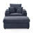 Abegale Upholstered Chair with Ottoman, Plush Chair Chaise Lounge Chair with Pillows-1143864674