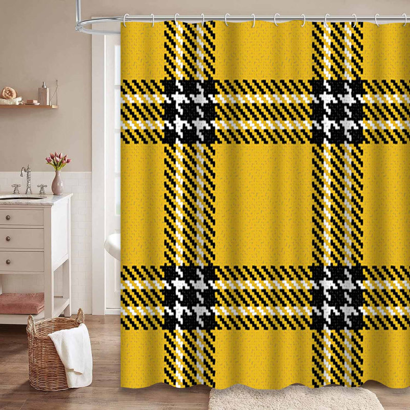 Rideau de douche avec 12 crochets Lumberjack, 72" L x 84" W