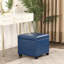 Repose-pieds de rangement carré en similicuir de 18 po avec roulettes pour le salon-1826046353-1826046355