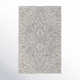 Rectangle Armando Oriental Handmade Tufted Wool/Cotton Area Rug in Charcoal Gray