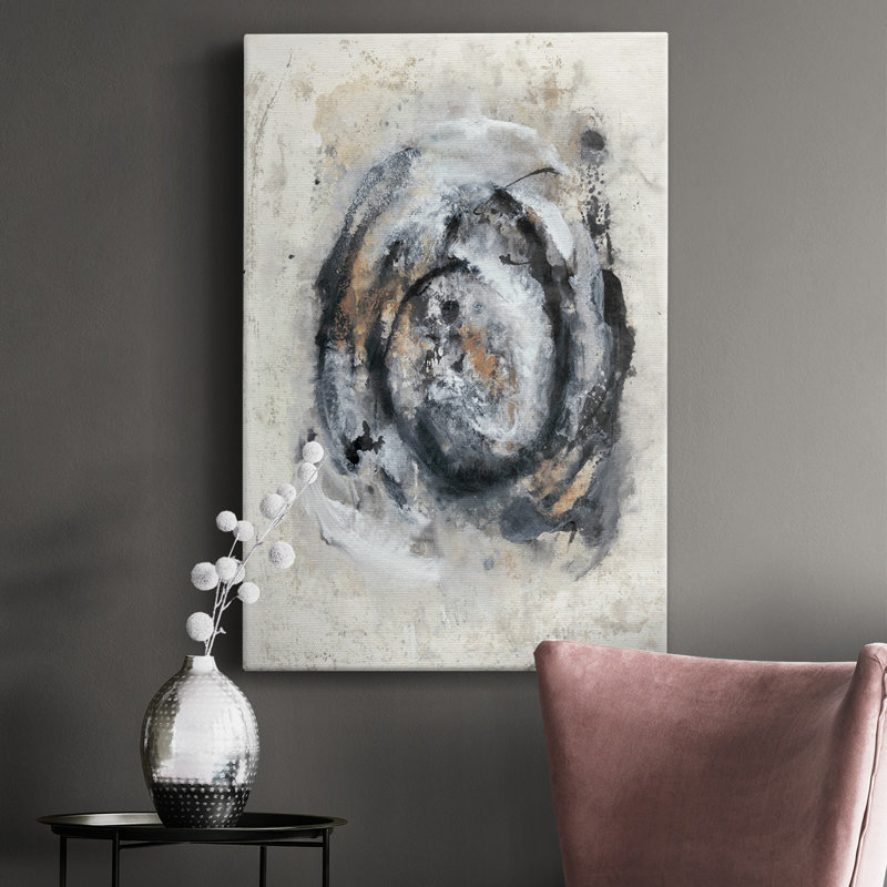 Circular Energy IV - peinture sur toile tendue, H 36 po x l 24 po x P 1 po
