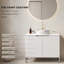 Meuble-lavabo autoportant de 30 po avec lavabo, lavabo en céramique et comptoir fritté, porte à fermeture douce-392718156