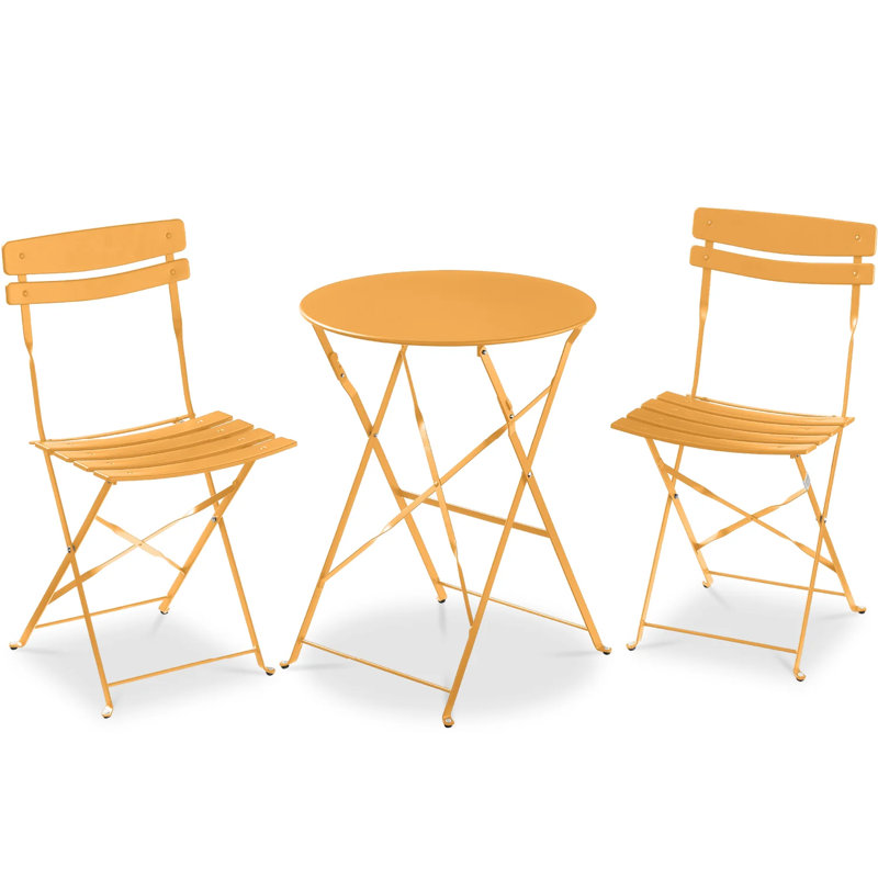 Folding Patio Bistro Set, Marigold