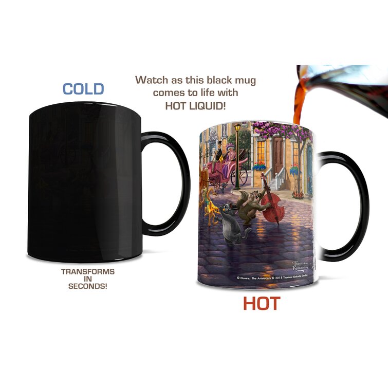 Morphing Mugs Disney the Aristocats Thomas Kinkade Morphing Mugs  Heat-Changing Drinkware - 11oz