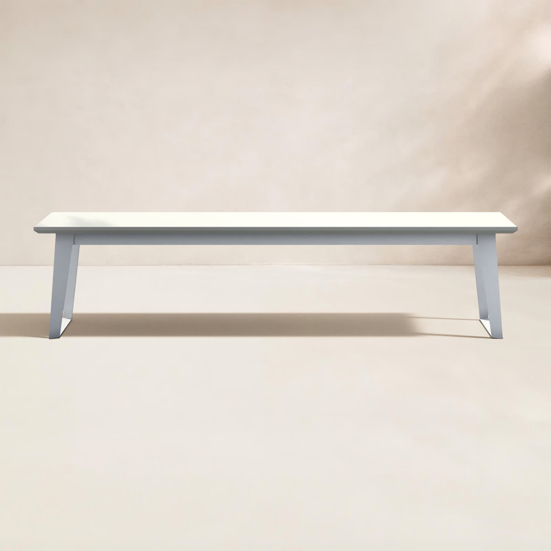 Amsterdam Steel/Concrete Garden Bench, Performance Stone