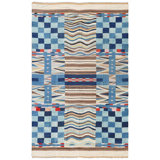 New Afghani Navajo Wool On Cotton 10'2" X 13'4" Beige