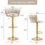 Tabouret de bar pivotant avec dossier Ginko-879315310-882844516
