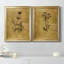Croquis d'or Botanique I - Ensemble de 2 peintures sur toiles-1923579988-1923579984-1982830800