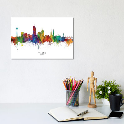 Vienna Austria Skyline by Michael Tompsett - Wrapped Canvas Gallery-Wrapped Canvas Giclée