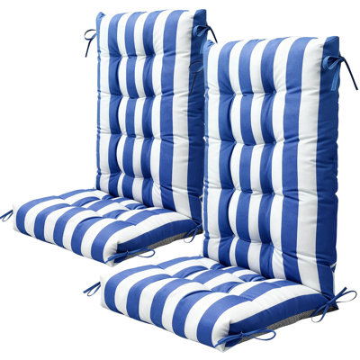 Coussin de siège / dossier Adirondack pour l'extérieur / intérieur 5 po avec attaches