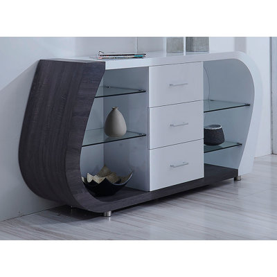 Deamontae 71" Wide 3 Drawer Sideboard by Brayden Studio
