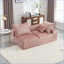 Canapés-lits en chenille de détente à 2 places Sofas Couches, petits espaces | Chenille | Rose
