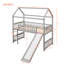 Lit mezzanine, lit maison avec glissade-1259545835