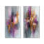 Encre mauve à encre liquide mauve prismatique I - Collection d'art abstrait 2 pièces-136978836-136978839